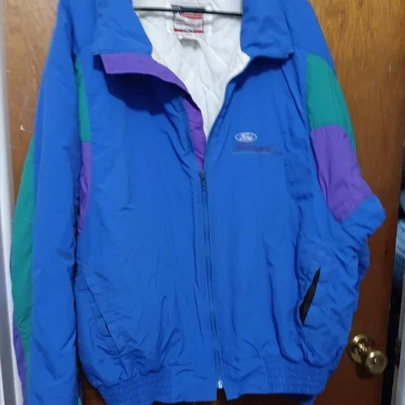 Ford Motor Company Motorsport SVO Colorful Jacket Mens Vintage 1990s